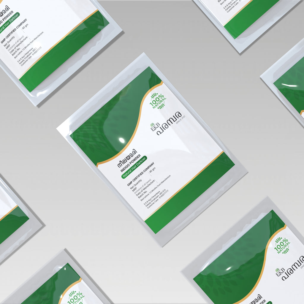 Natural Indigo Powder | Herbal Hair Dye for Black & Brown Colour | Chemical-Free, Ammonia-Free Hair Colouring Powder