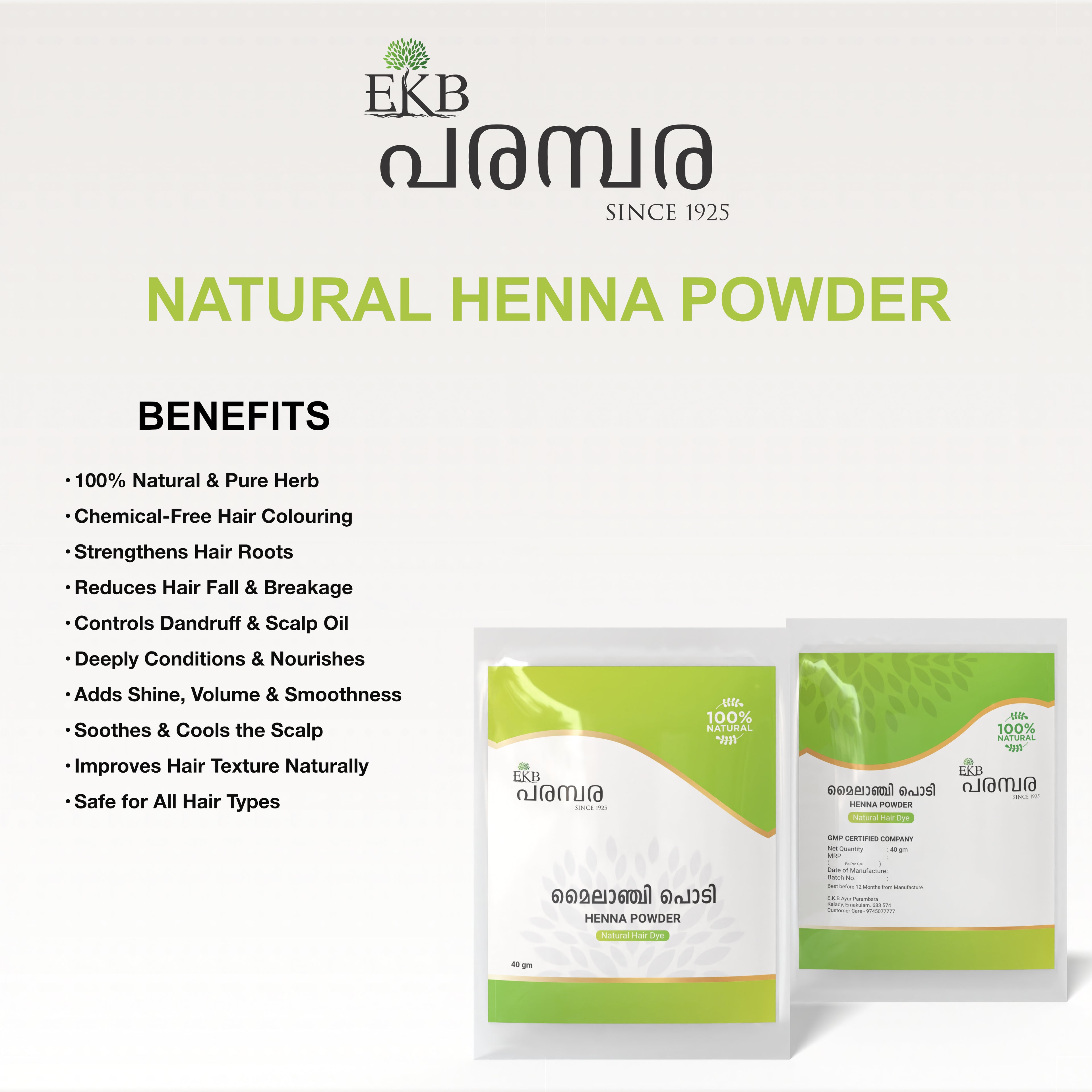 Henna Powder | 100% Natural Mehndi for Hair | Chemical-Free Herbal Colour & Conditioner | Supports Strong & Shiny Hair