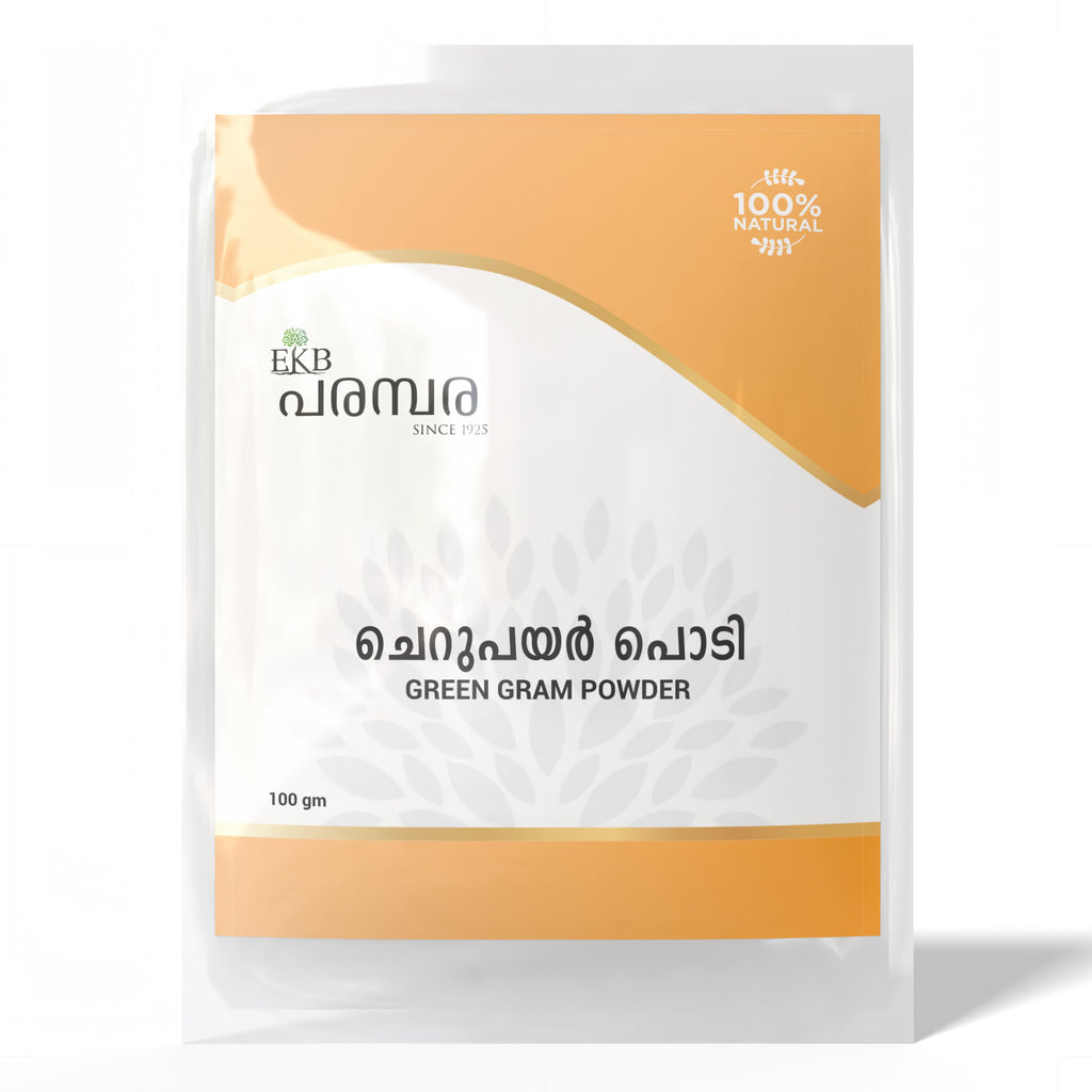 Green Gram Powder | Cherupayar Powder for Face, Skin Brightening, Bath & Hair Pack | Natural & Chemical-Free Herbal Cleanser