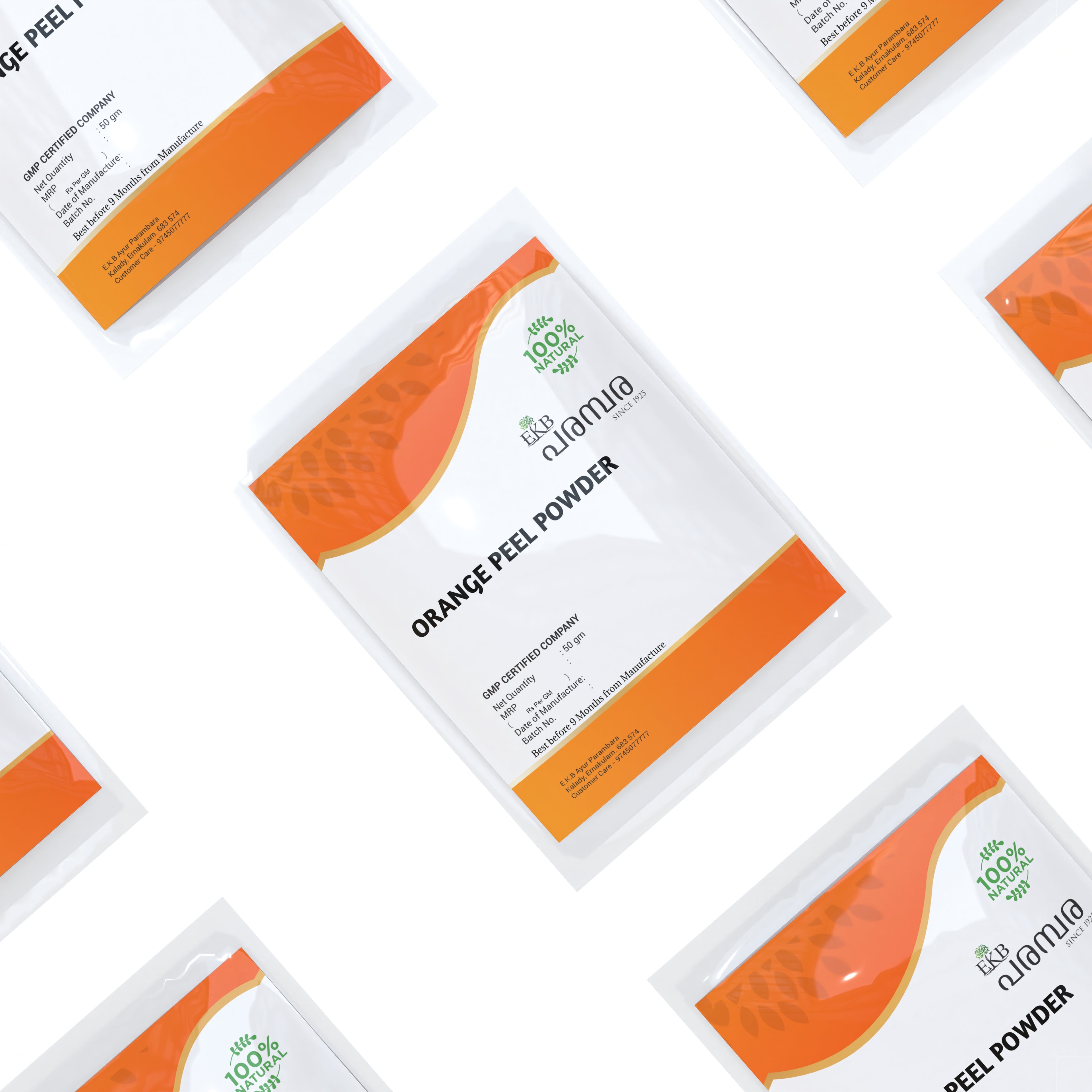 Orange Peel Powder | 100% Pure Vitamin C Rich Skin Brightening & Tan Removal Powder | For Face Packs, Scrubs & Hair Care