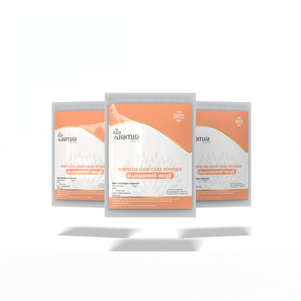 Hibiscus Hair Care Powder | Chembarathi Thaali | Natural Shampoo Substitute