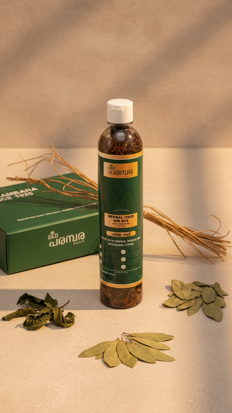 Herbal Hair Oil Mix for Hair Growth & Natural Colour | DIY Ayurvedic Hair Oil Infusion | 100% Natural Herbs Blend | Add & Use in 2–3 Days
