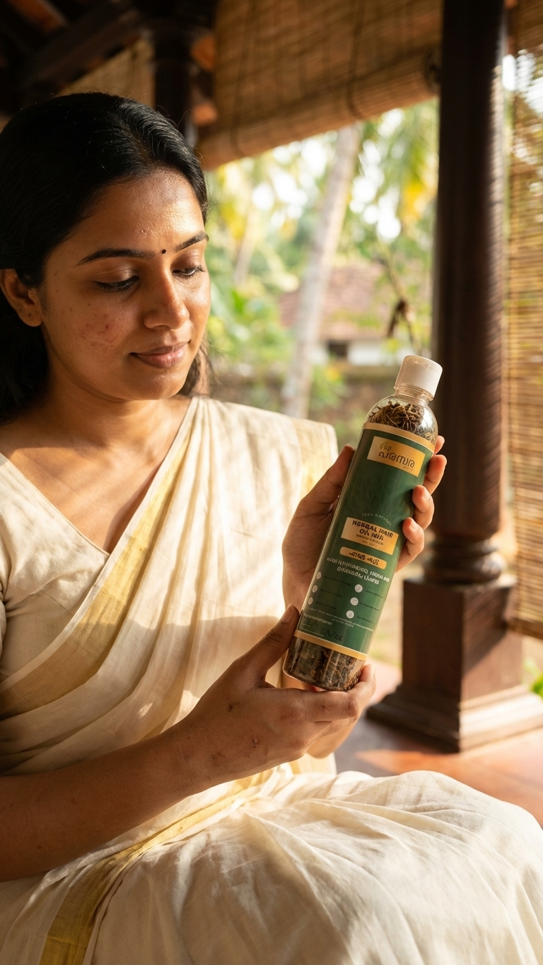Herbal Hair Oil Mix for Hair Growth & Natural Colour | DIY Ayurvedic Hair Oil Infusion | 100% Natural Herbs Blend | Add & Use in 2–3 Days