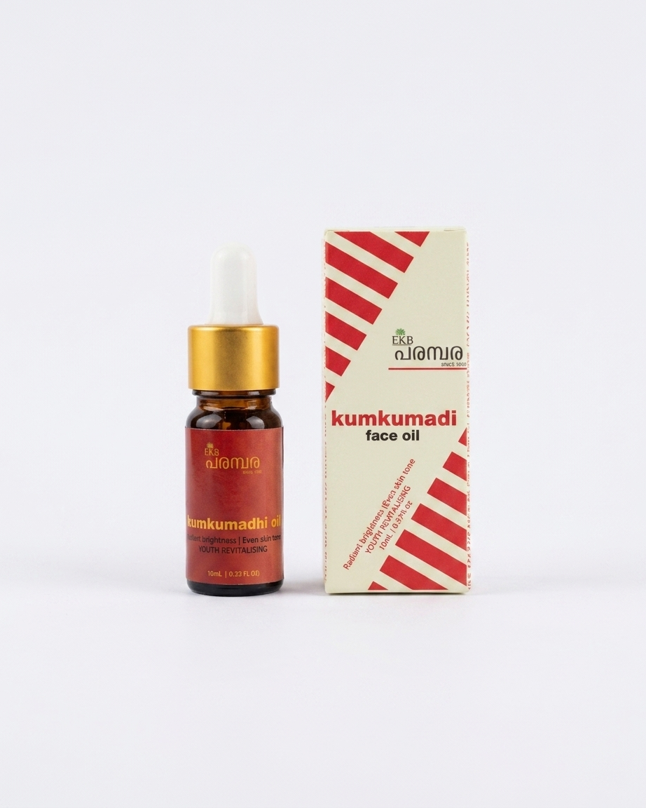 Kumkumadi Oil 10ml | Premium Ayurvedic Facial Oil | Traditional Herbal Skin Care | For Glowing & Healthy-Looking Skin