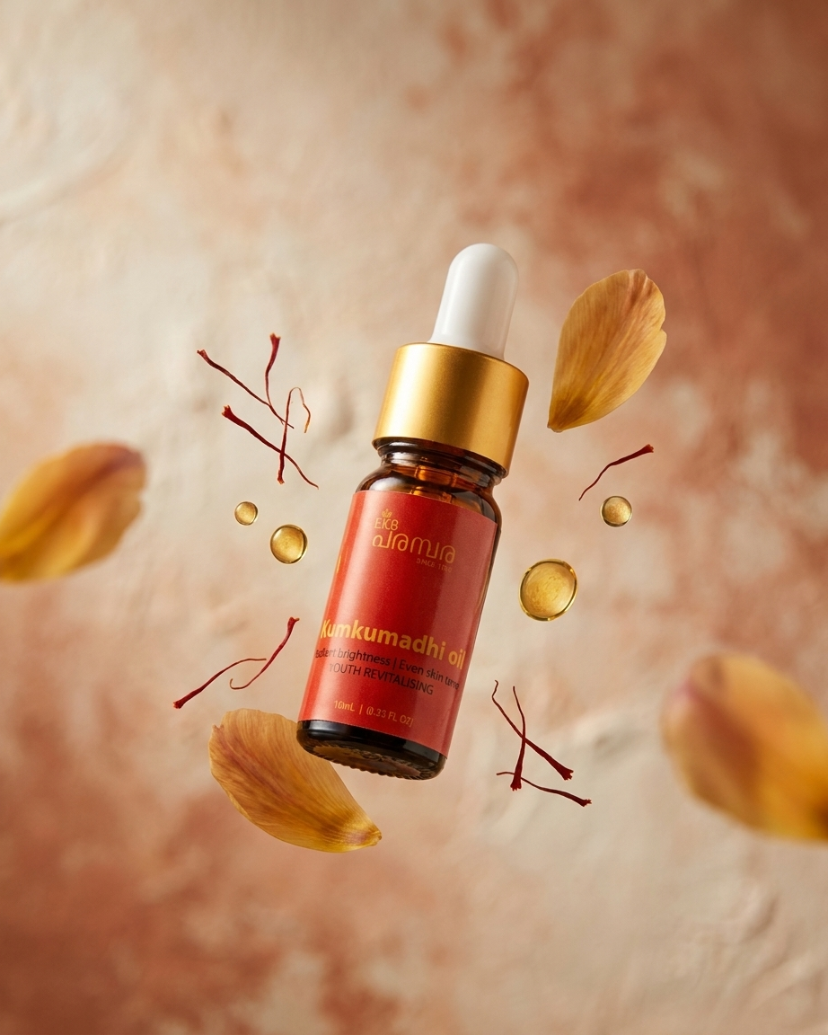 Kumkumadi Oil 10ml | Premium Ayurvedic Facial Oil | Traditional Herbal Skin Care | For Glowing & Healthy-Looking Skin