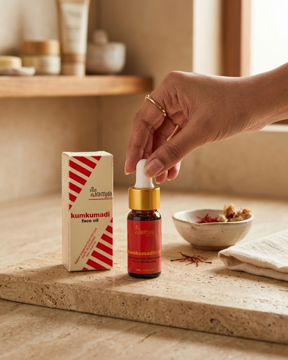 Kumkumadi Oil 10ml | Premium Ayurvedic Facial Oil | Traditional Herbal Skin Care | For Glowing & Healthy-Looking Skin