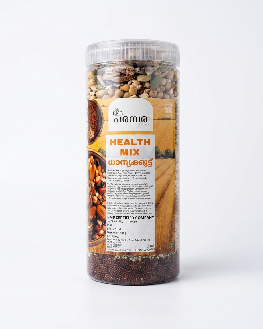 Dhanyakoot Health Mix 600g | Traditional Multi-Grain Health Mix | Nutritious Breakfast & Wellness Drink | Premium Quality