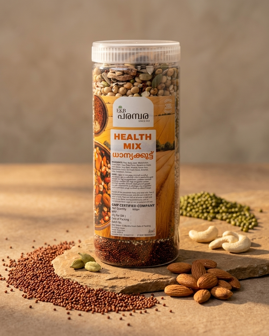 Dhanyakoot Health Mix 600g | Traditional Multi-Grain Health Mix | Nutritious Breakfast & Wellness Drink | Premium Quality