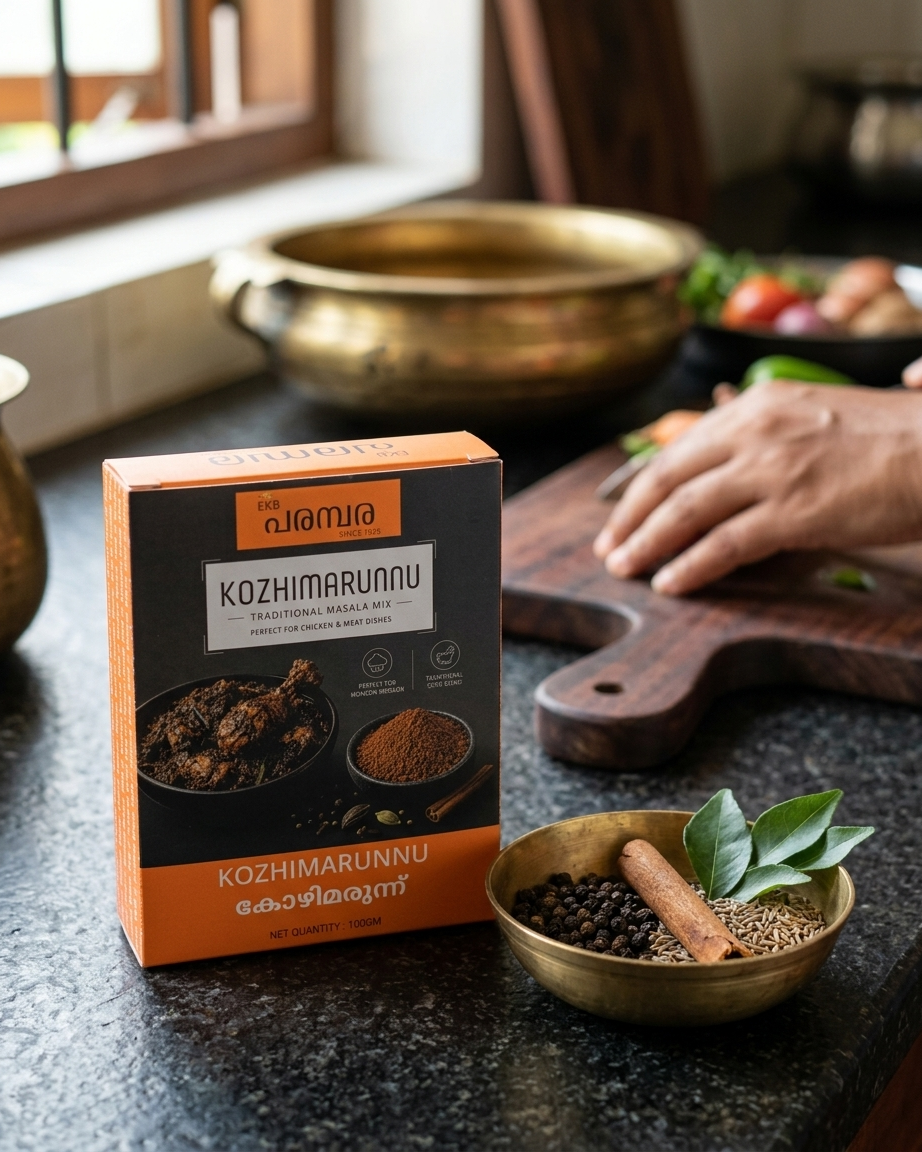 Kozhimarunnu Masala Mix 100g | Traditional Kerala Herbal Spice Blend | Karkidaka Season Special | For Chicken, Mutton & Beef Preparations